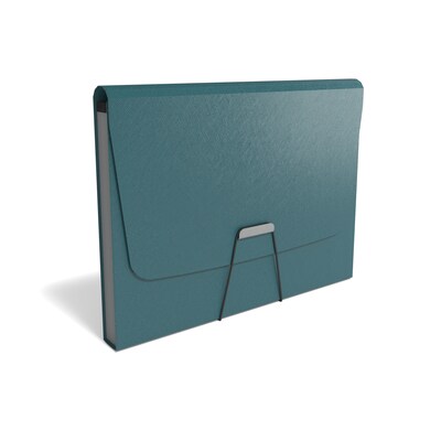 TRU RED™ Reinforced Plastic Accordion File, 13-Pocket, Letter Size, Teal (TR52017)