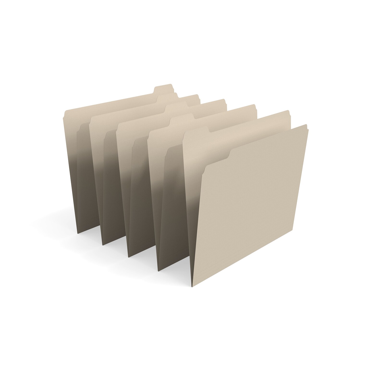 Staples 30% Recycled File Folder, 1/5 Cut Tab, Letter Size, Manila, 100/Box (ST22937-CC)