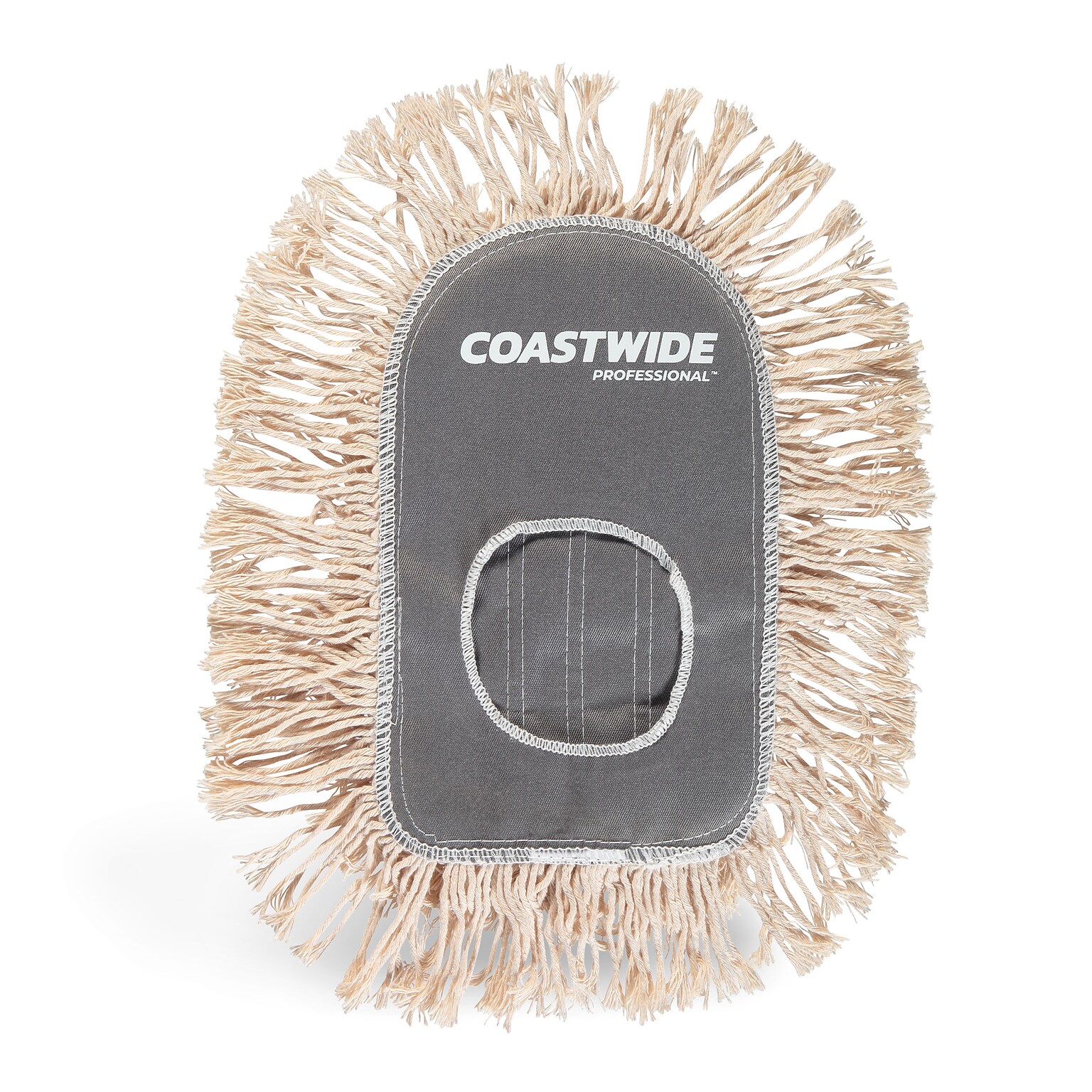 Coastwide Professional™ Cut-End Wedge Dust Mop Head, Cotton, White (CW56762)