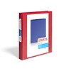Standard 1 3 Ring View Binder with D-Rings, Red (58652)