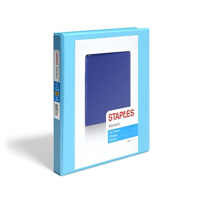 Standard 1 3 Ring View Binder with D-Rings, Teal (58652)