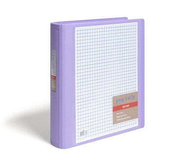 Pep Rally 1 3-Ring View Binders, Slant Ring, Lilac (58658)