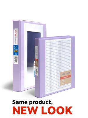 Pep Rally 1 3-Ring View Binders, Slant Ring, Lilac (58658)