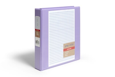 Pep Rally 1 1/2 3-Ring View Binders, Slant Ring, Lilac (58661)