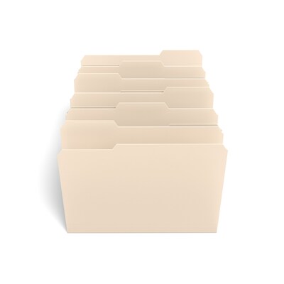 TRU RED™ File Folder, 3-Tab, Letter Size, Manila, 12/Pack (TR36049)