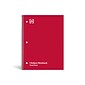 TRU RED™ 1-Subject Notebook, 8" x 10.5", Graph Ruled, 70 Sheets, Red (TR23984)
