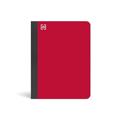 TRU RED™ Premium Composition Notebook, 7.5 x 9.75, College Ruled, 100 Sheets, Red (TR58344)