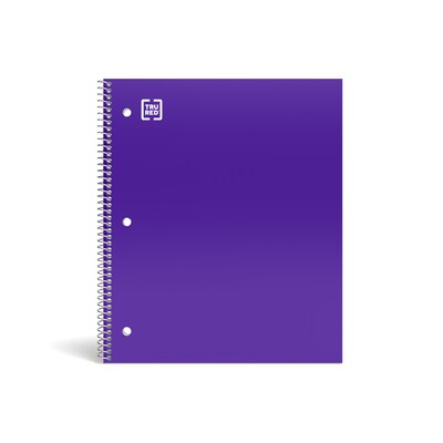 TRU RED™ Premium 1-Subject Notebook, 8.5 x 11, College Ruled, 100 Sheets, Purple, 12 Notebooks/Car