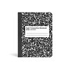 TRU RED™ Composition Notebook, 7.5 x 9.75, Wide Ruled, 80 Sheets, Black/White, 48 Notebooks/Carton
