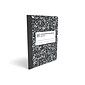 TRU RED™ Composition Notebook, 7.5" x 9.75", Wide Ruled, 80 Sheets, Black/White, 48 Notebooks/Carton (TR55076CT)