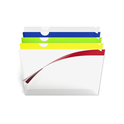 TRU RED™ Poly Index Folders, 1-Pocket, Letter Size, Assorted Colors, 10/Pack (TR36057-CC)