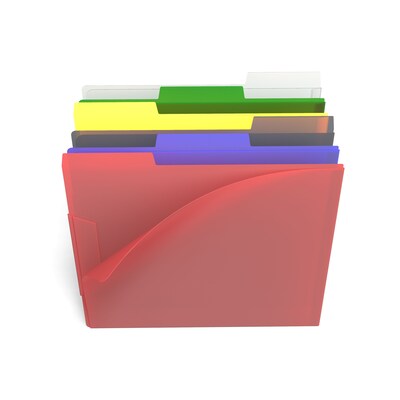 Staples® File Folder, 1/3-Cut Tab, Letter Size, Assorted Colors, 6/Pack (TR10847/10847)
