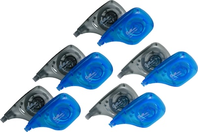 Quill Brand® White-Out  Sidewinder Correction Tape, White, 10/Pack (718673QL10)