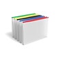 TRU RED™ Moisture Resistant Plastic Filing Envelopes with Zipper Closure, Legal Size, Assorted Colors, 5/Pack (TR51838)