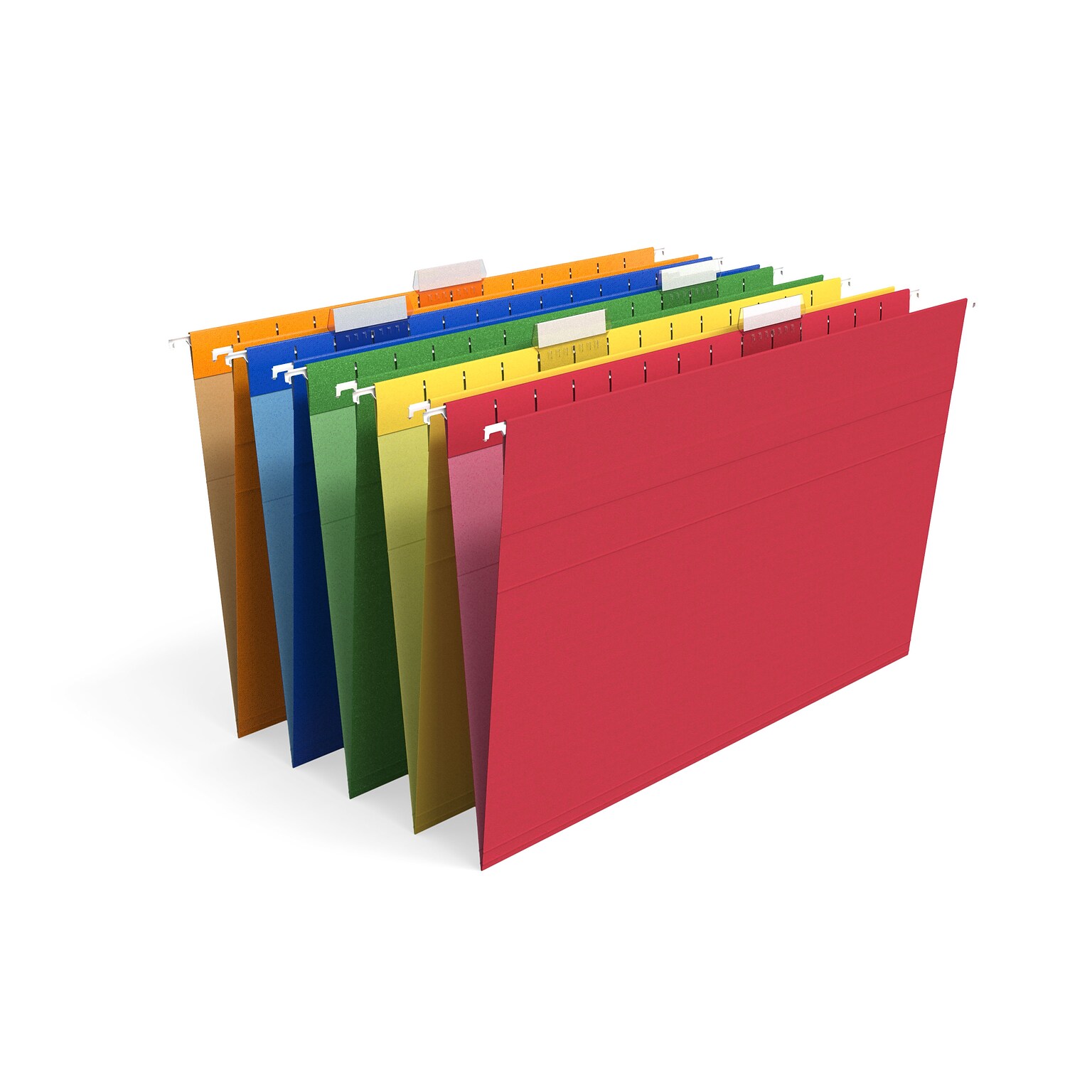 Staples Heavy Duty Hanging File Folders, 1/5-Cut Tab, Legal Size, Assorted Colors, 25/Box (345001)
