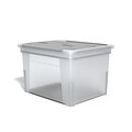 TRU RED™ Hanging File Box, Wing Lid, Letter/Legal Size, Clear (TR58299)