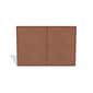 TRU RED™ Expanding Wallet, Elastic Closure, Legal Size, Brown, 10/Box (TR422618)