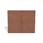 TRU RED Reinforced Expanding Wallet, Elastic Closure, Letter Size, Brown, 10/Box (TR333054)