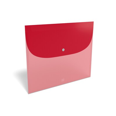 TRU RED™ Plastic Filing Envelope with Snap Closure, Coupon Size, Assorted Colors (TR51797)