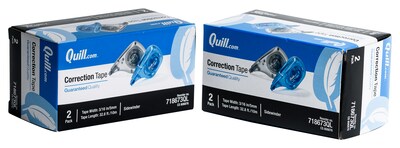 Quill Brand® Correction Tape; Sidewinder, 4/Pack