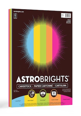 Astrobrights Cardstock Paper, 65 lbs, 8.5 x 11, Rocket Red, 250/Pack  (22841)