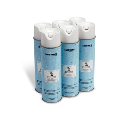 Coastwide Professional™ Air Freshener Aerosol, Tropic Breeze Scent, 10 Oz., 6/Carton (CW58509-A)