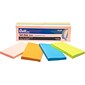 Quill Brand® Self-Stick Notes, 3 x 5, Bright Colors, 100 Sheets/Pad, 12 Pads/Pack (733F12)