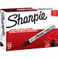 Sharpie Permanent Markers, Bullet Tip, Black, 12/Pack (1794229)