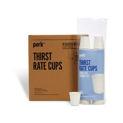 Perk™ Paper Hot Cups, 3 oz., White, 100/Sleeve, 10 Sleeves/Carton (PK59141CT)