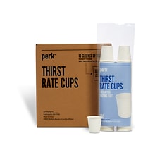 Perk™ Paper Hot Cups, 3 oz., White, 100/Sleeve, 10 Sleeves/Carton (PK59141CT)