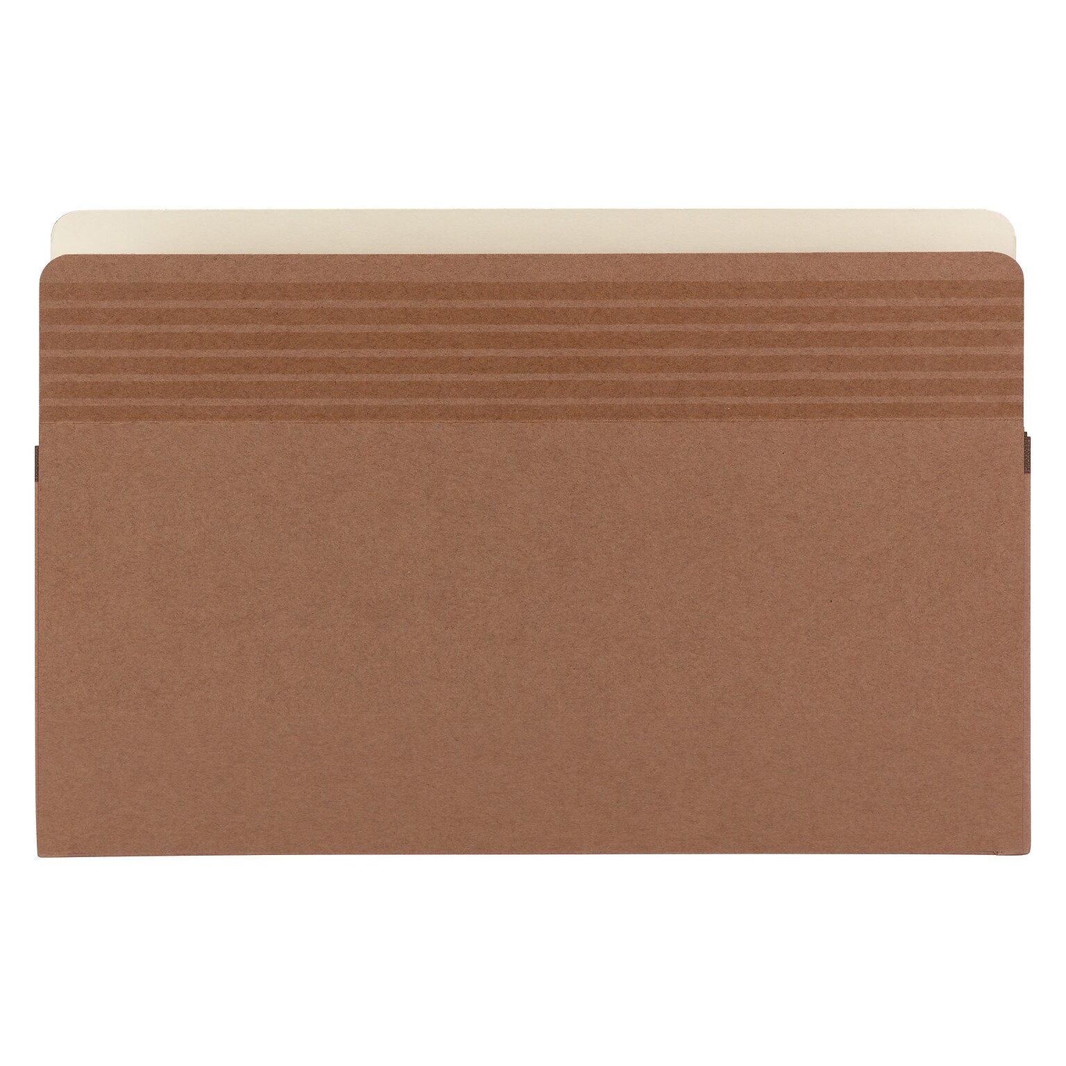 Smead Easy Grip File Pockets, Straight Cut Tab, 3.5 Expansion, Legal Size, Redrope, 25/Box (73210)