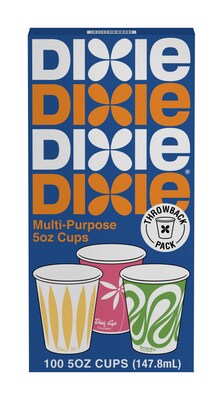 Dixie Paper Cold Cups, 5 oz., Multicolor, 100/Pack (45100)