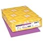 Astrobrights Colored Paper, 24 lbs., 8.5" x 11", Planetary Purple, 500 Sheets/Ream (22671)