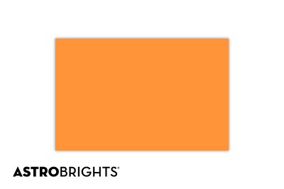 Astrobrights Colored Paper, 24 lbs., 11 x 17, Cosmic Orange, 500 Sheets/Ream (22653)