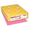 Astrobrights Colored Paper, 24 lbs., 8.5 x 11, Pulsar Pink, 500 Sheets/Ream (21031)