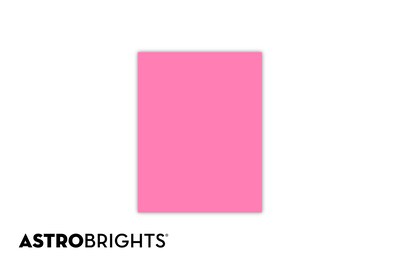 Astrobrights Colored Paper, 24 lbs., 8.5" x 11", Pulsar Pink, 500 Sheets/Ream (21031)