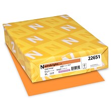 Astrobrights Colored Paper, 24 lbs., 8.5 x 11, Cosmic Orange, 500 Sheets/Ream (22651)