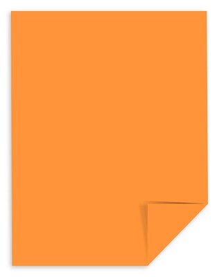 Astrobrights Colored Paper, 24 lbs., 8.5" x 11", Cosmic Orange, 500 Sheets/Ream (22651)