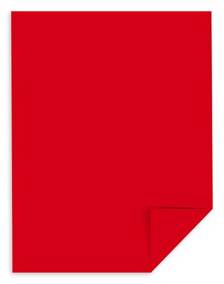 Astrobrights Colored Paper, 24 lbs., 8.5" x 11", Re-Entry Red, 500 Sheets/Ream (22551)