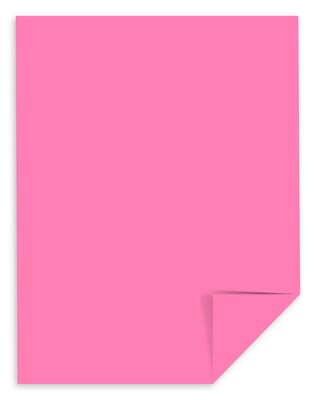 Astrobrights Colored Paper, 24 lbs., 8.5" x 11", Pulsar Pink, 500 Sheets/Ream (21031)