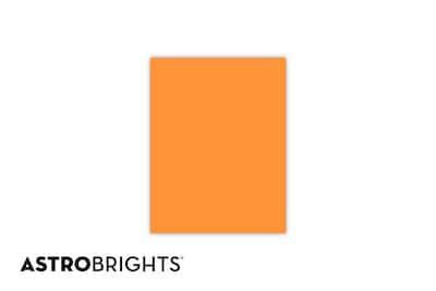 Astrobrights Colored Paper, 24 lbs., 8.5 x 11, Cosmic Orange, 500 Sheets/Ream (22651)