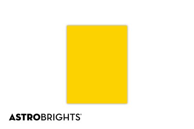 Astrobrights Colored Paper, 24 lbs., 8.5 x 11, Solar Yellow, 500 Sheets/Ream (22531)