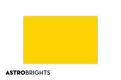 Astrobrights Colored Paper, 24 lbs., 11 x 17, Solar Yellow, 500 Sheets/Ream (22533)