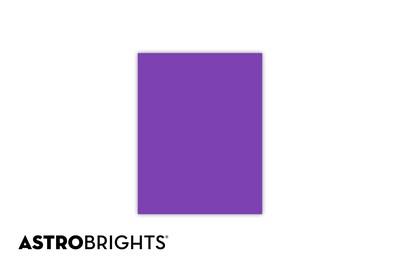 Astrobrights Colored Paper, 24 lbs., 8.5" x 11", Gravity Grape, 500 Sheets/Ream (21961)
