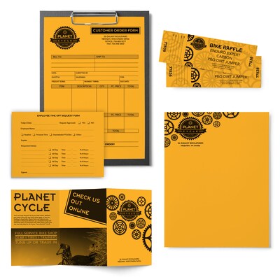 Astrobrights Colored Paper, 24 lbs., 8.5" x 11", Galaxy Gold, 500 Sheets/Ream (22571)