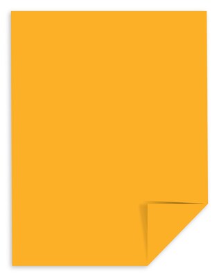 Astrobrights 30% Recycled Colored Paper, 24 lbs., 8.5" x 11", Galaxy Gold, 500 Sheets/Ream (22571)