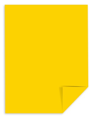 Astrobrights Colored Paper, 24 lbs., 8.5" x 11",, Sunburst Yellow, 500 Sheets/Ream (WAU22591)