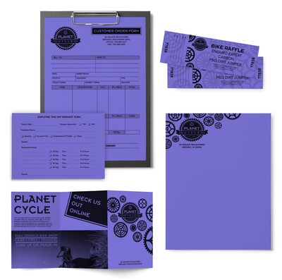 Astrobrights Colored Paper, 24 lbs., 8.5" x 11", Venus Violet, 500 Sheets/Ream (22081)