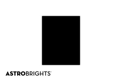Astrobrights Colored Paper, 24 lbs., 8.5 x 11, Eclipse Black, 500 Sheets/Ream (22321)