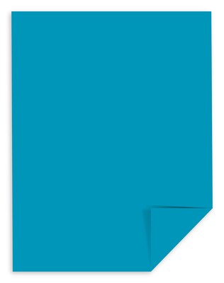 Astrobrights Colored Paper, 24 lbs., 8.5" x 11", Celestial Blue, 500 Sheets/Ream (22661)